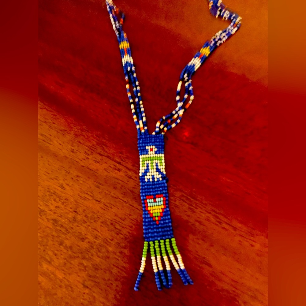 Native Indian beaded necklace.